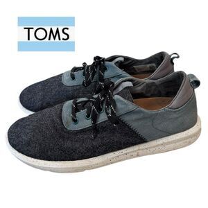 Toms | Shoes | Toms Mens Chambray Canvas Lace Up Sneakers  display picture 2
